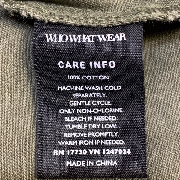 Who What‎ Wear~Women's Army Green Cotton Military/Utility/Field Jacket~Sz L - Picture 15 of 15